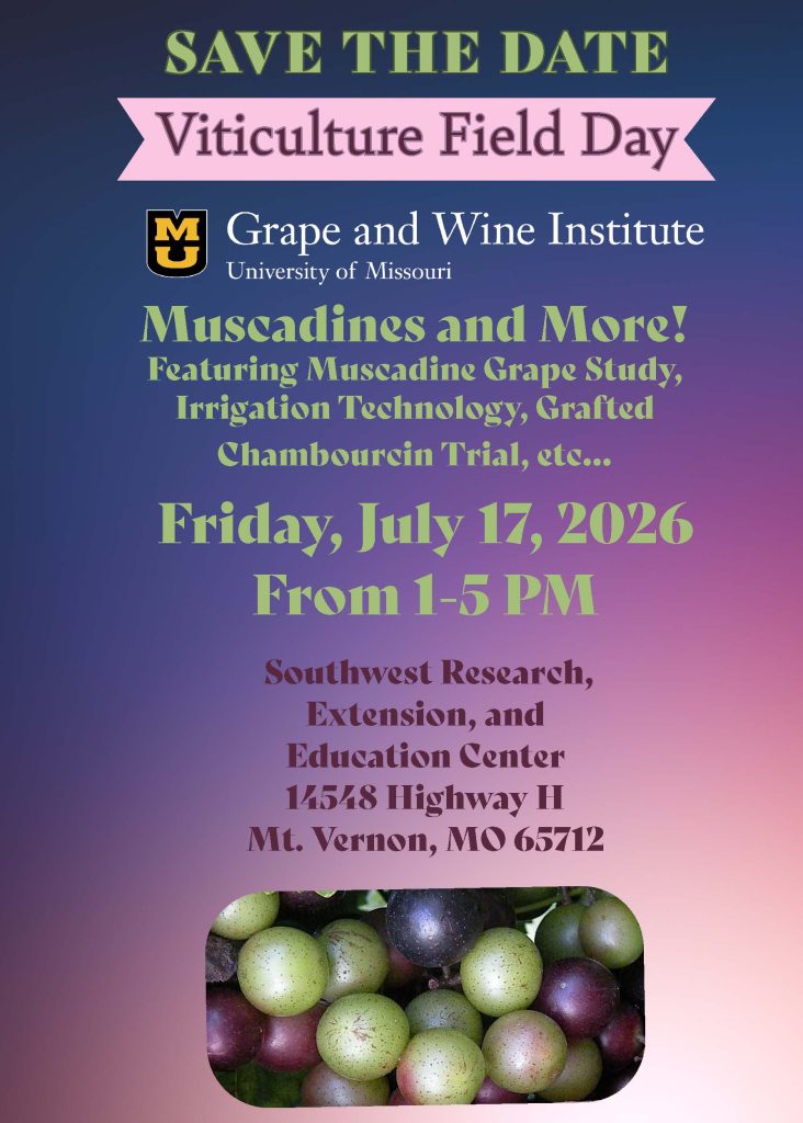 Save the Date Viticulture Field Day!